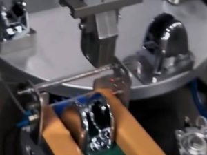 Bathroom shower base assembling machine