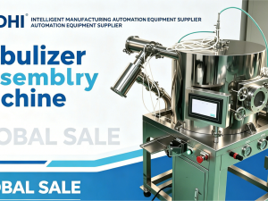 Stroj na montáž nebulizátoru