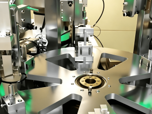 Purkštuvo surinkimo mašina