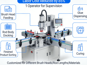 All-in-One Lip Gloss Applicator Assembly Machine