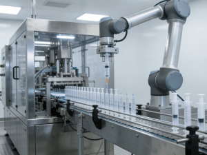 Maskin för montering av medicinska produkter