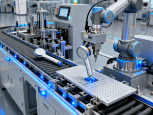 Bathroom shower head assembling machine