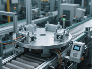 Bathroom shower head assembling machine