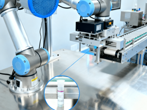 Thermometer visual labeling machine