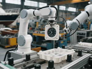 Sistem automat de asamblare a pieselor turnate prin injecție cu încărcare automată